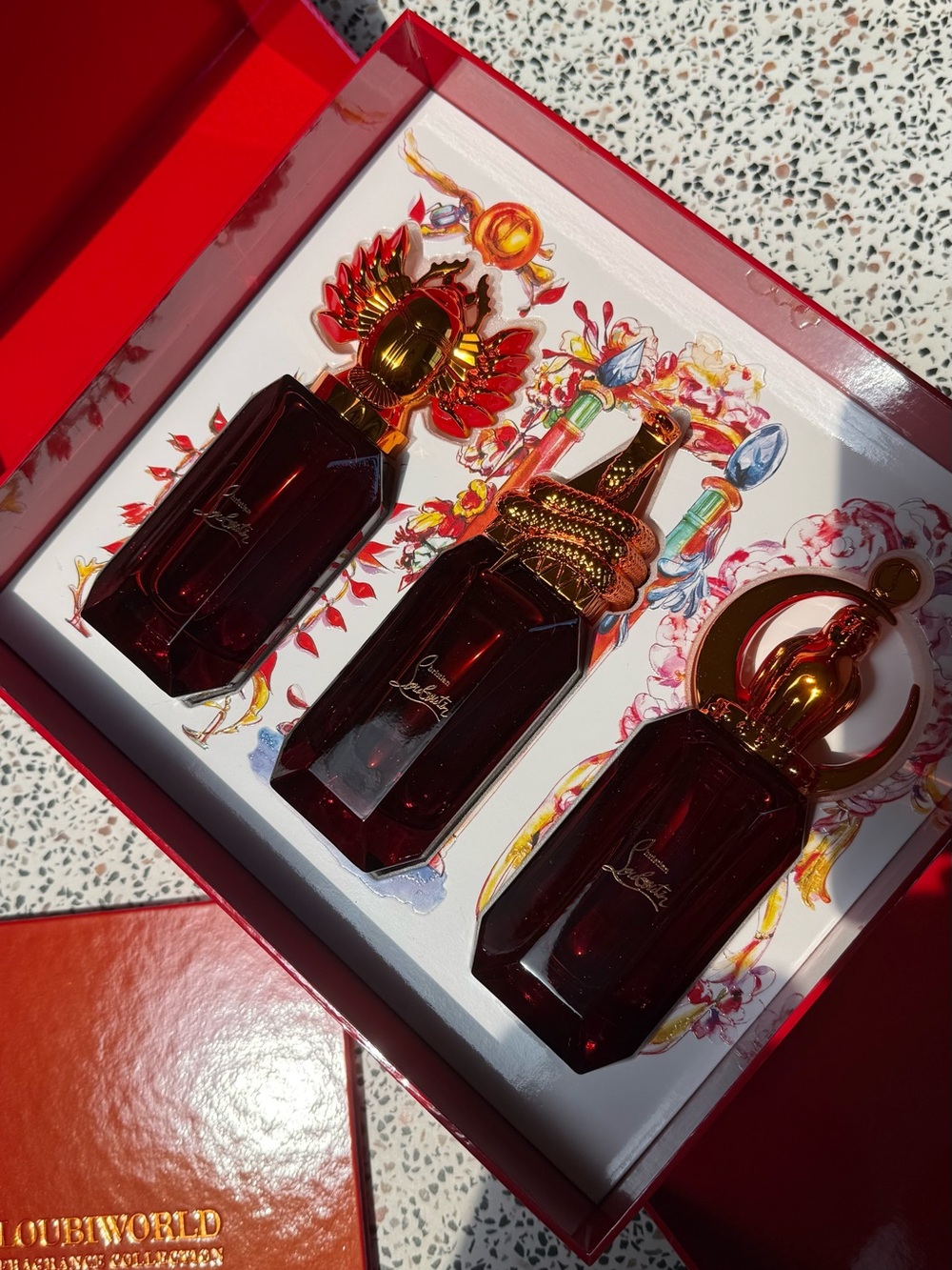 *RARE* Christian Louboutin Loubiworld FULL SIZED Fragrance Boxed Set